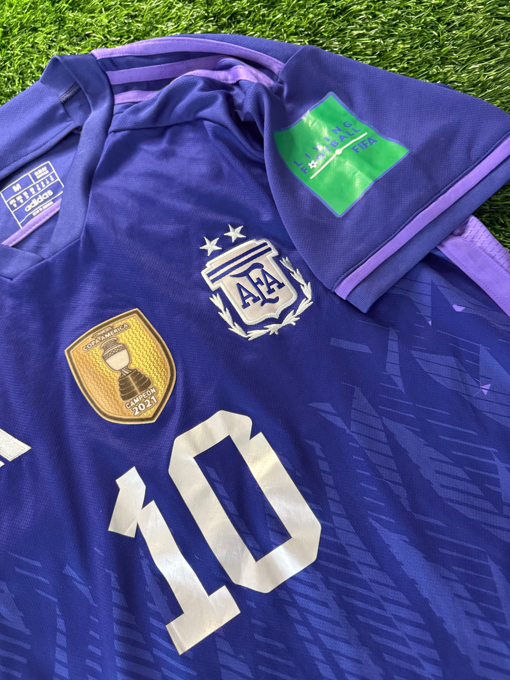 Argentina 2022 World Cup Away Jersey – Messi #10