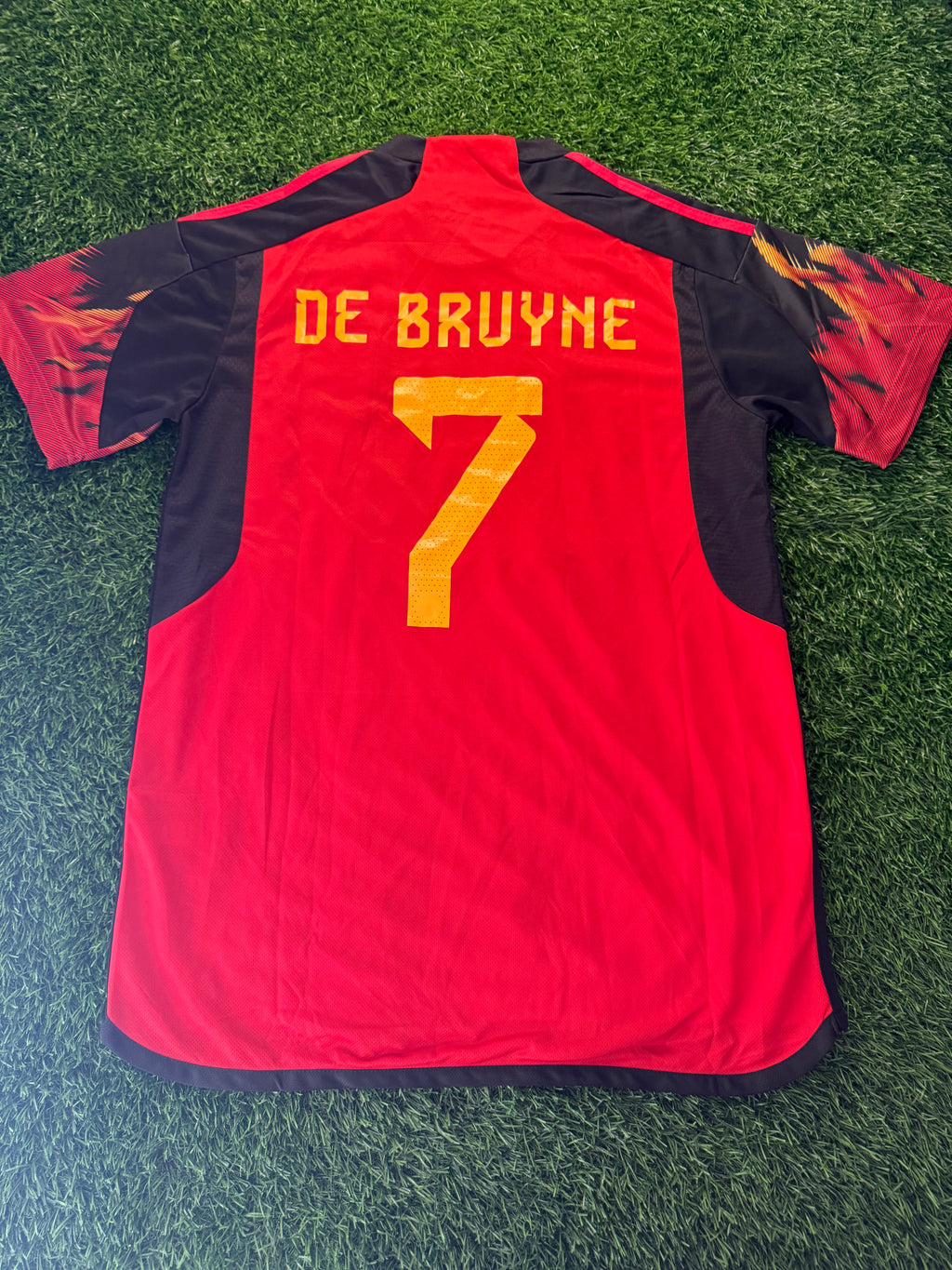 Belgium 2022 World Cup Home Jersey – De Bruyne #7