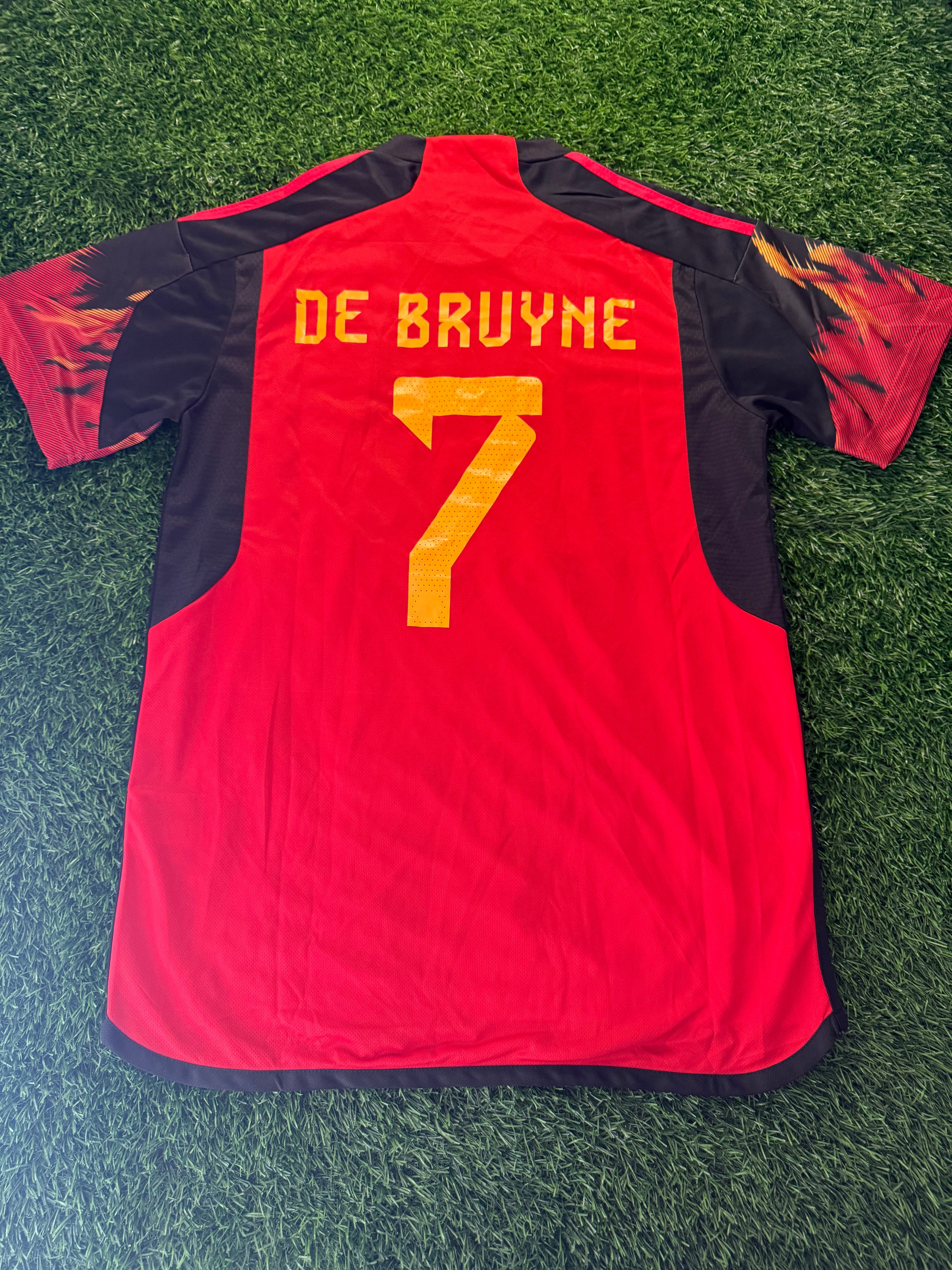 Belgium 2022 World Cup Home Jersey – De Bruyne #7