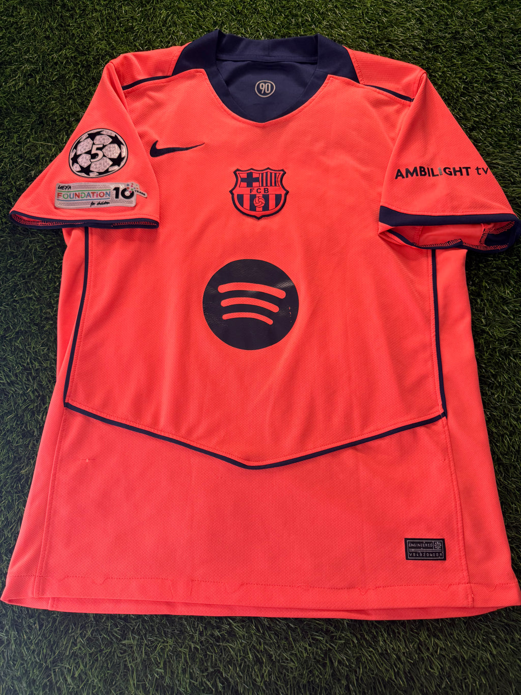FC Barcelona 2024/25 Away Jersey – Raphinha #11 (UCL Patch)