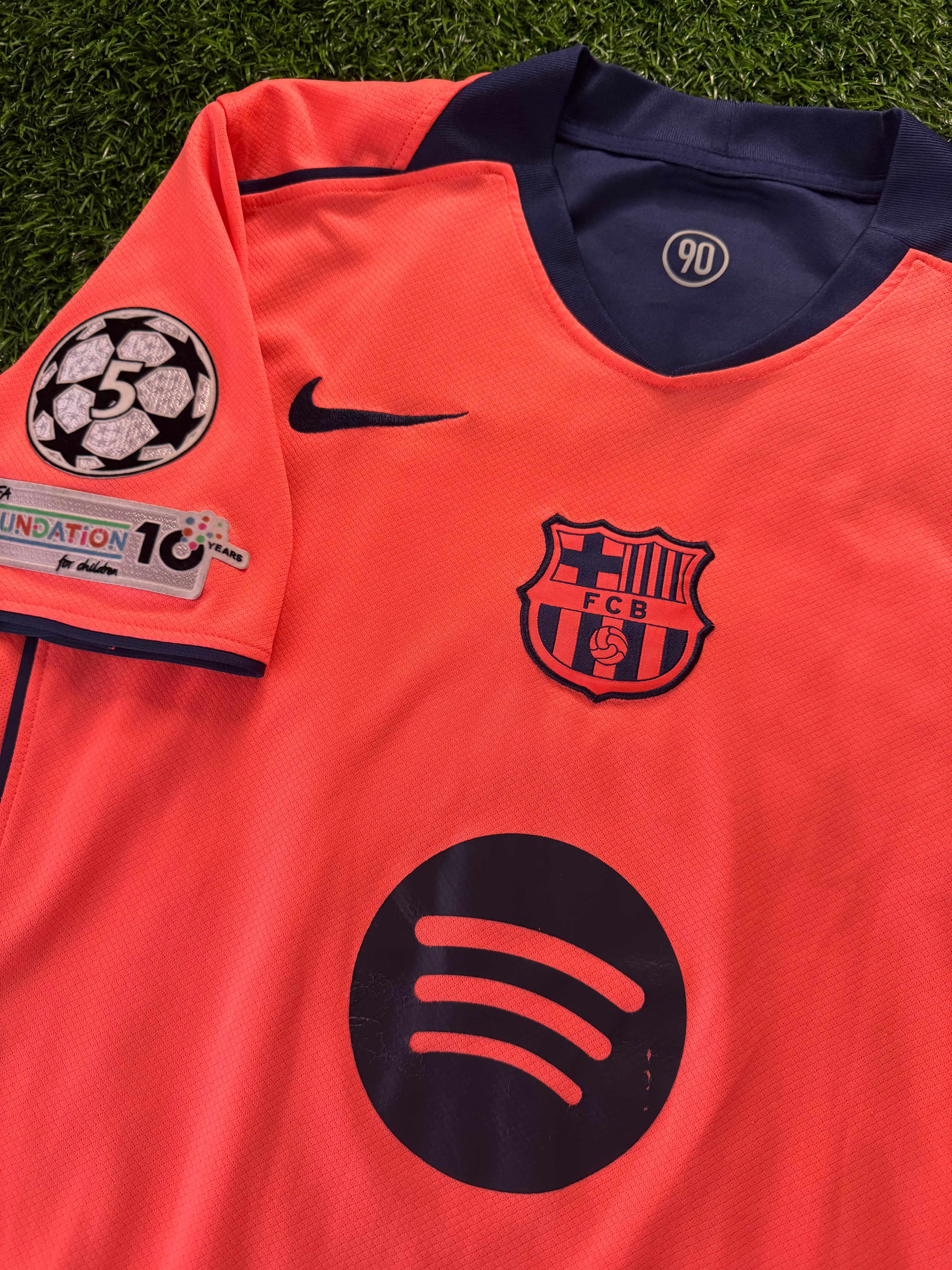 FC Barcelona 2024/25 Away Jersey – Raphinha #11 (UCL Patch)