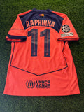 FC Barcelona 2024/25 Away Jersey – Raphinha #11 (UCL Patch)