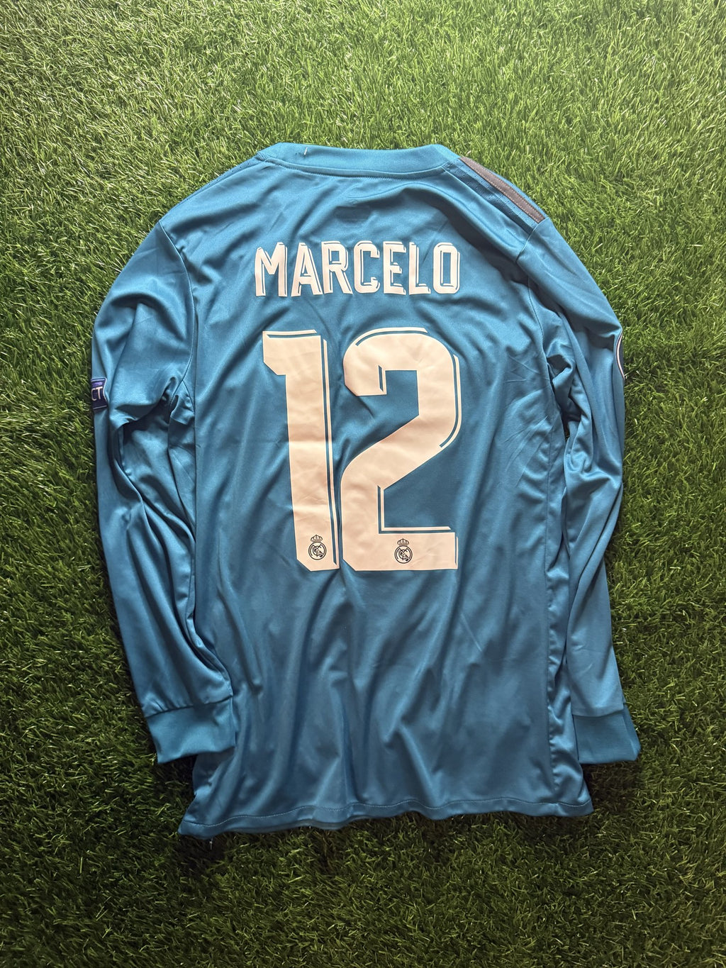 Real Madrid 2017/18 Third Long Sleeve Jersey – Marcelo #12