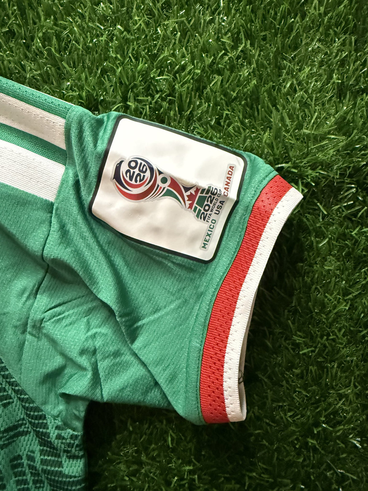 Mexico 2026 World Cup Home Jersey with Patches – Player Version