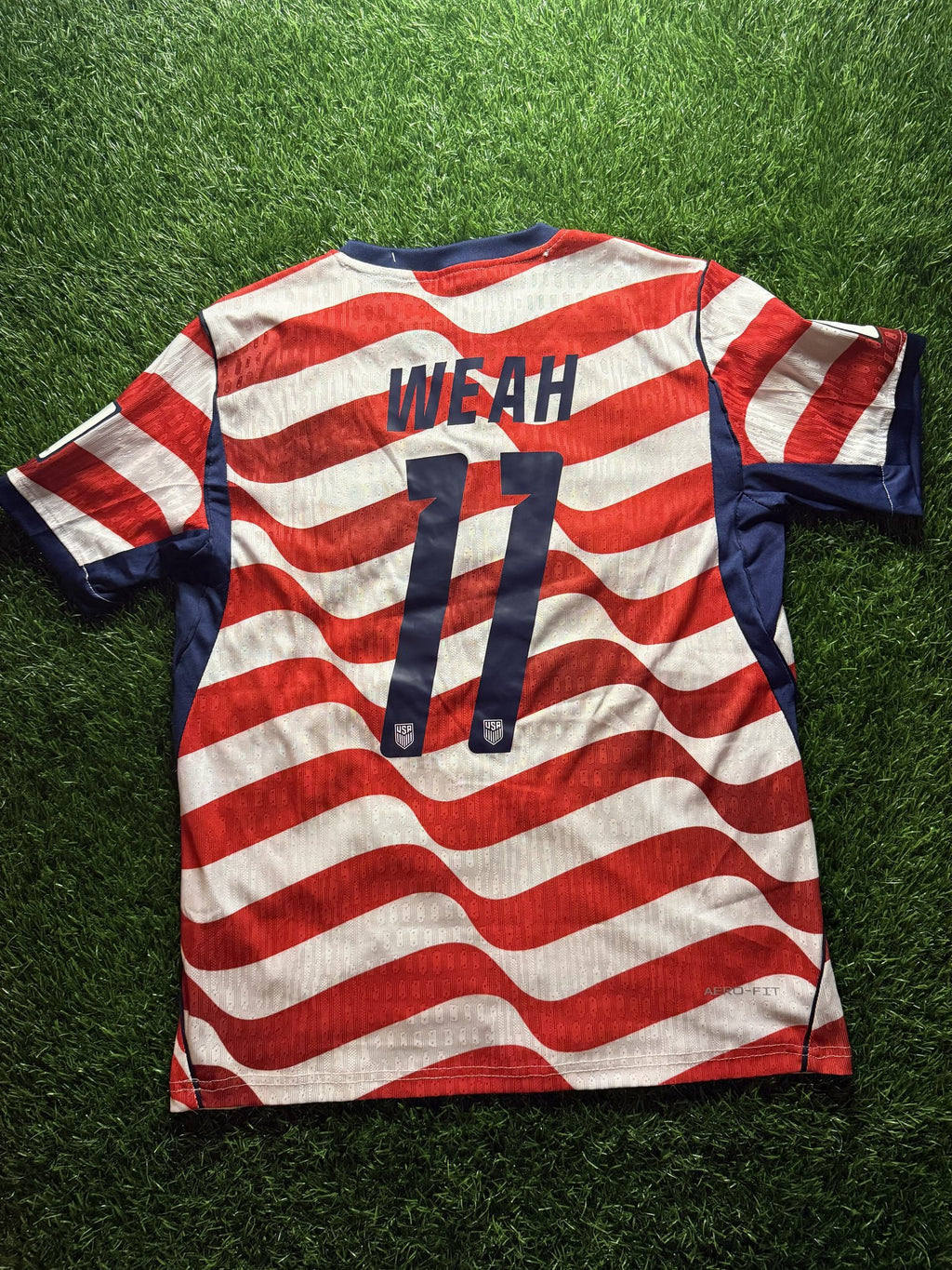 USA 2026 Home Jersey with Patch – Weah – Player Version