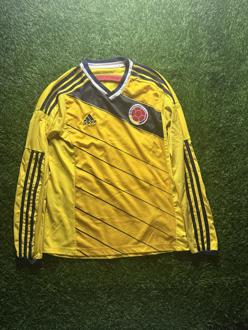 Colombia 2014 World Cup Home Long Sleeve Jersey