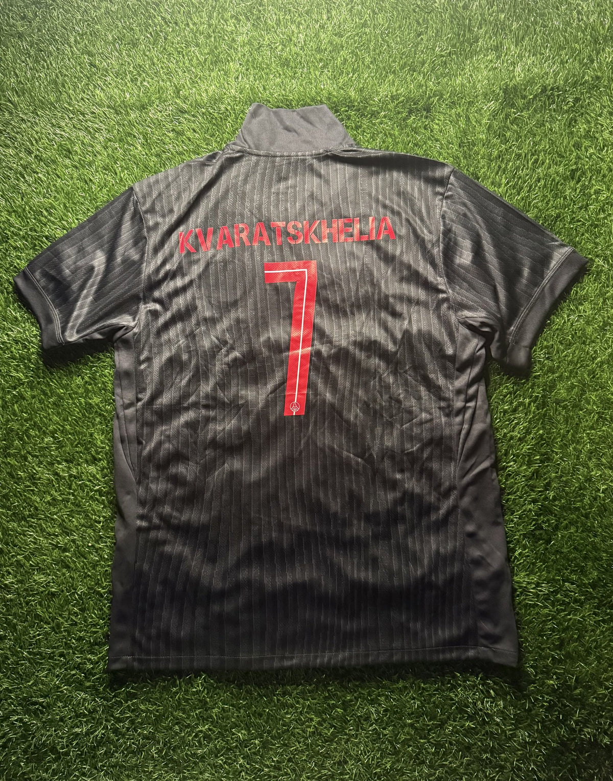 Paris Saint-Germain x Jordan Black Jersey – Kvaratskhelia #7