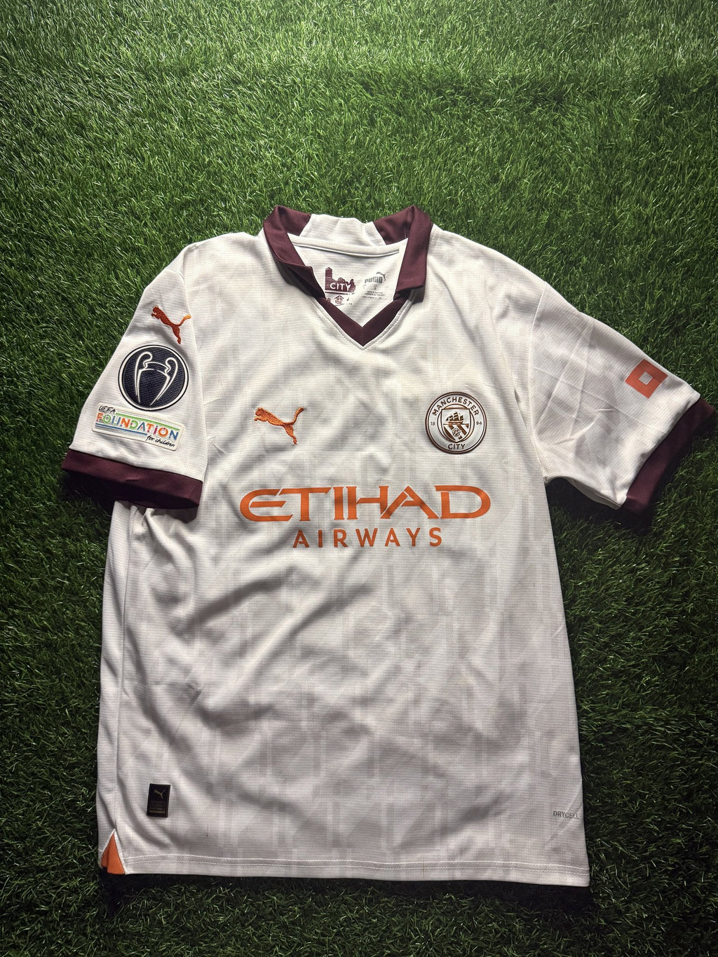 Manchester City 2023/24 Away Jersey (UCL Holders Patch)
