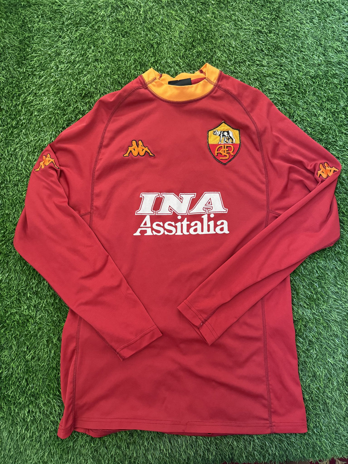 AS Roma Vintage Kappa Long Sleeve Jersey