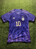 Argentina 2022 World Cup Away Jersey – Messi #10