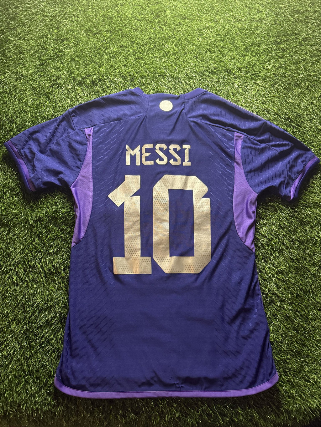 Argentina 2022 World Cup Away Jersey – Messi #10
