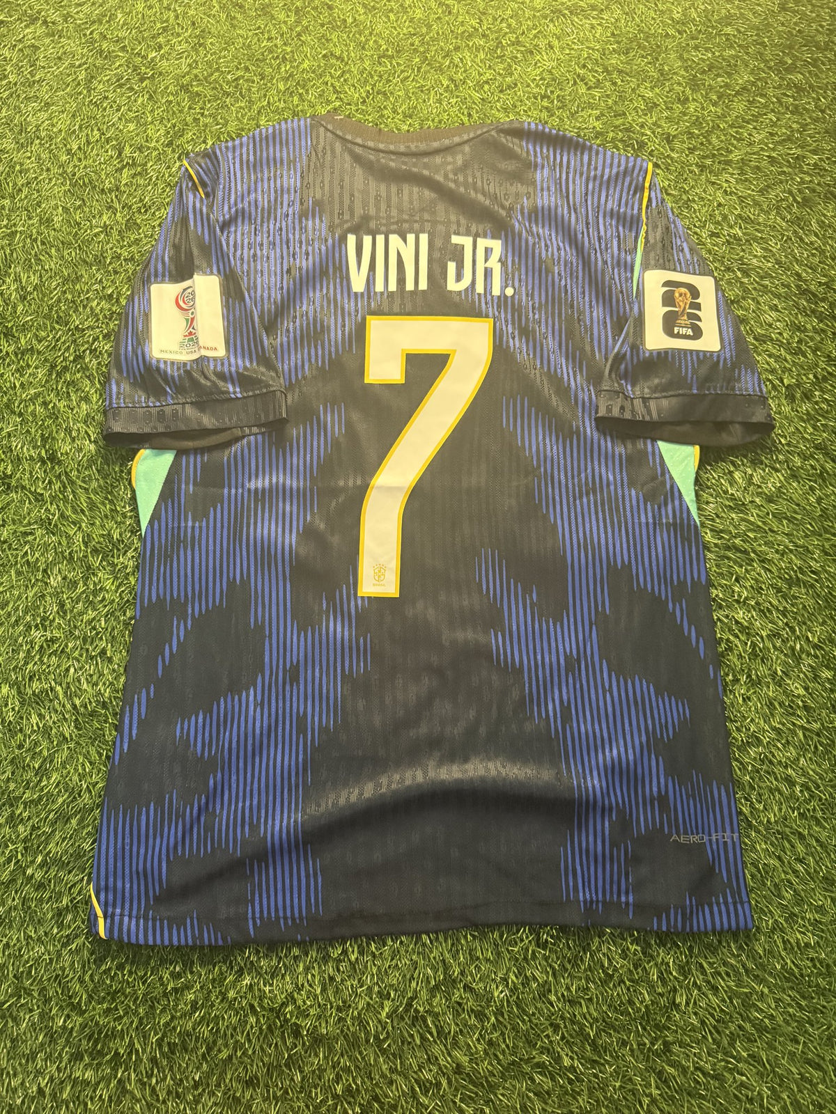 Brazil 2026 World Cup Away Jersey with Patch – Vinícius Jr.