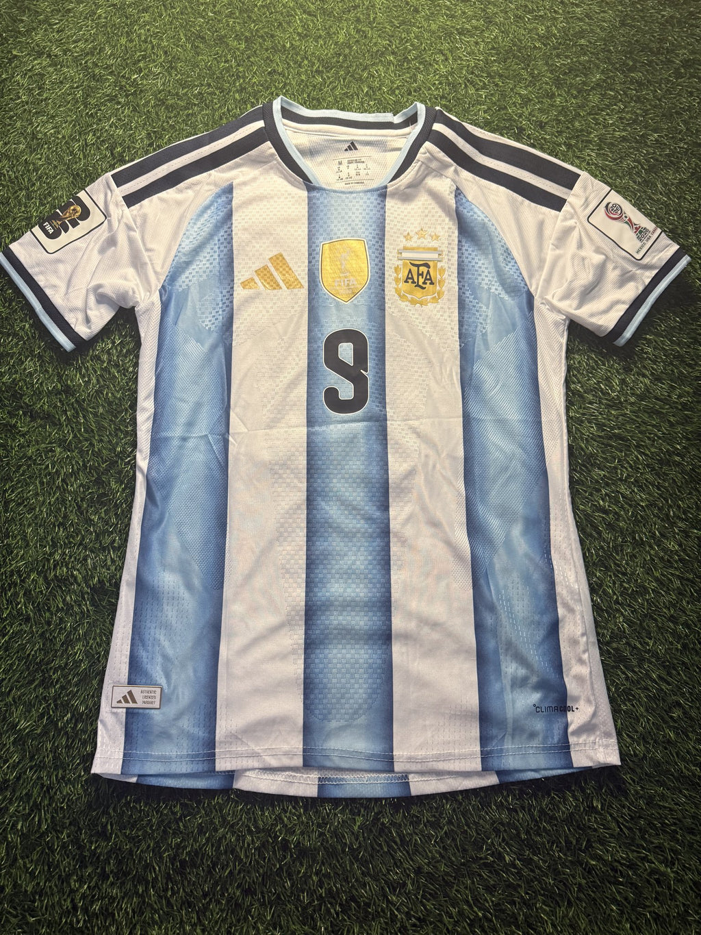 Argentina 2026 World Cup Home Jersey with Patch – Julián Álvarez – Player Version