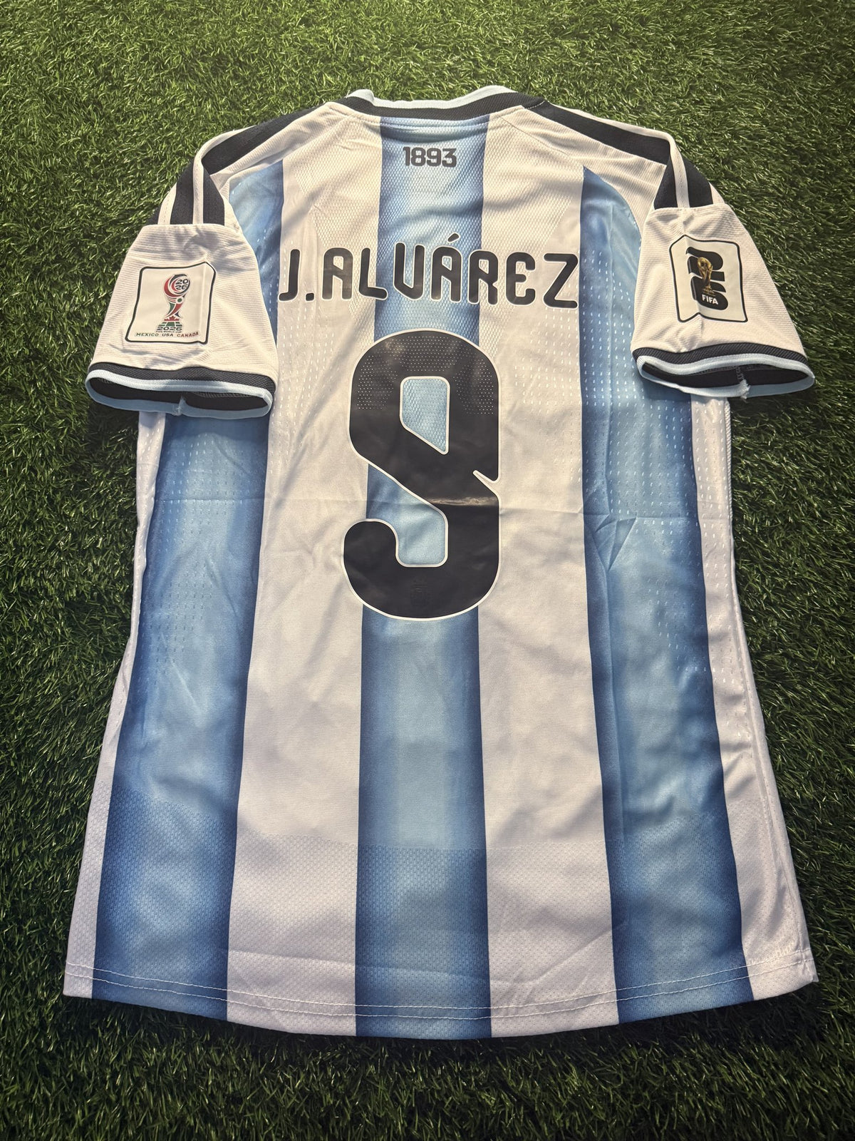 Argentina 2026 World Cup Home Jersey with Patch – Julián Álvarez – Player Version