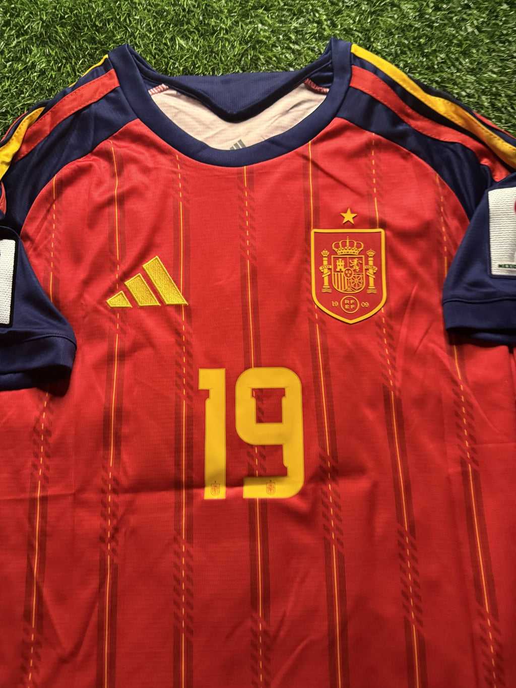 Spain 2026 World Cup Home Jersey with Patch – Lamine Yamal