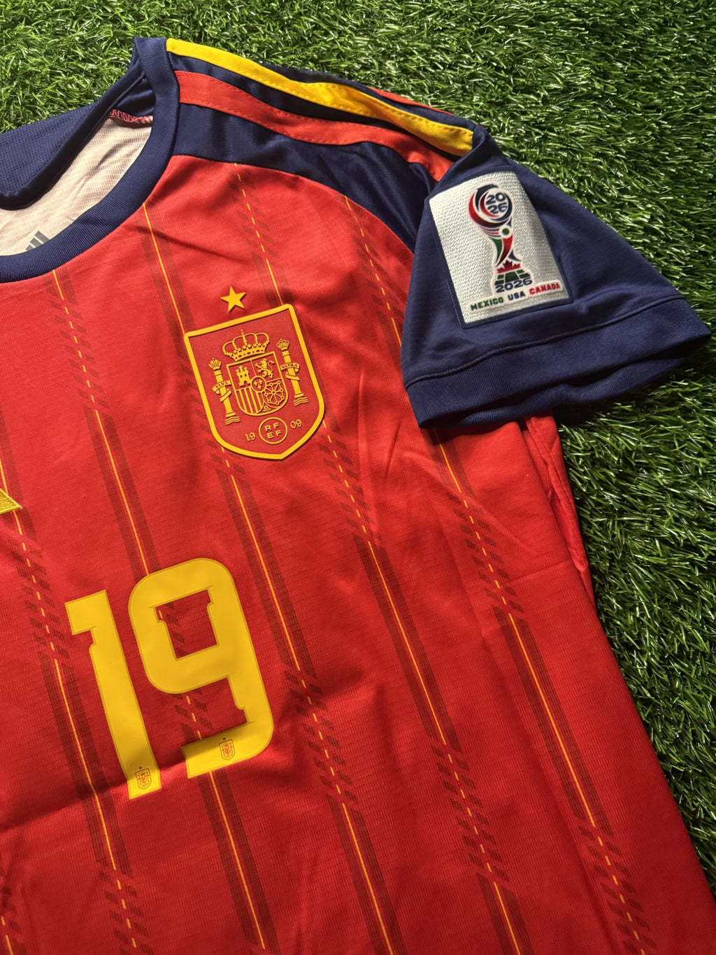 Spain 2026 World Cup Home Jersey with Patch – Lamine Yamal