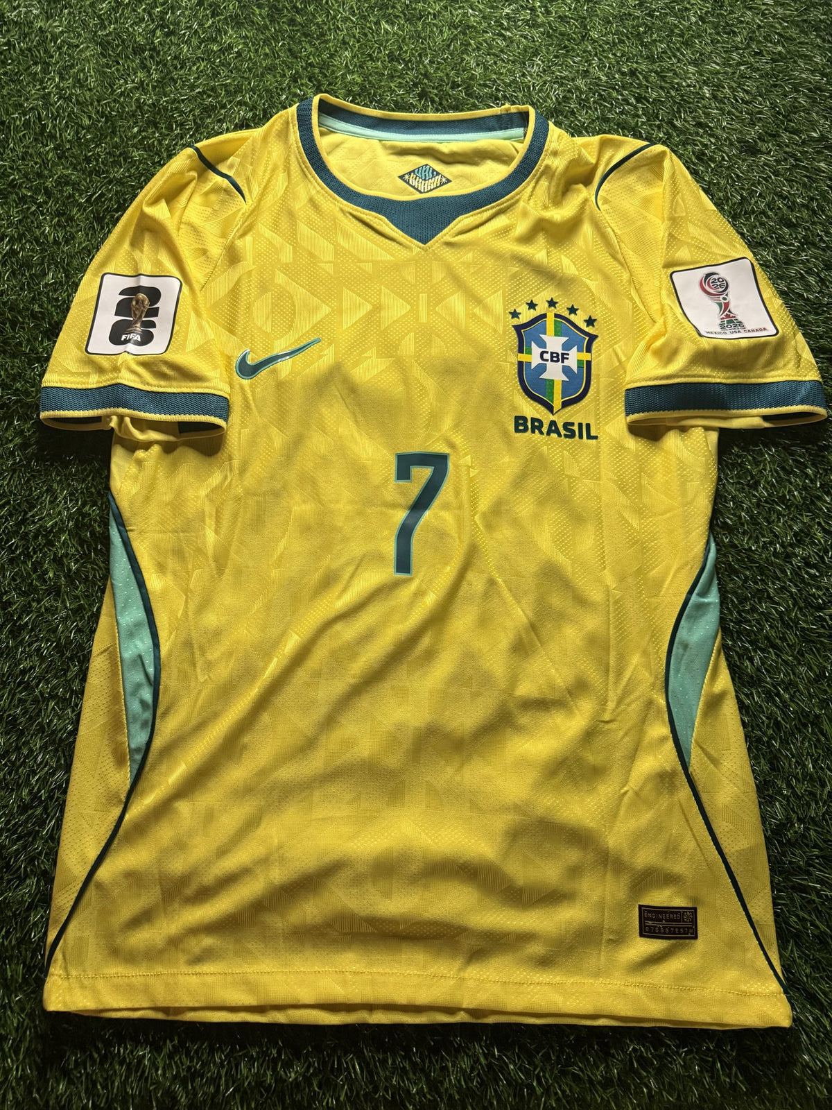 Brazil 2026 World Cup Home Jersey – Vinícius Jr. – Player Version