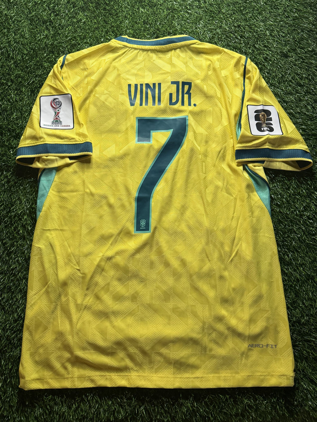 Brazil 2026 World Cup Home Jersey – Vinícius Jr. – Player Version