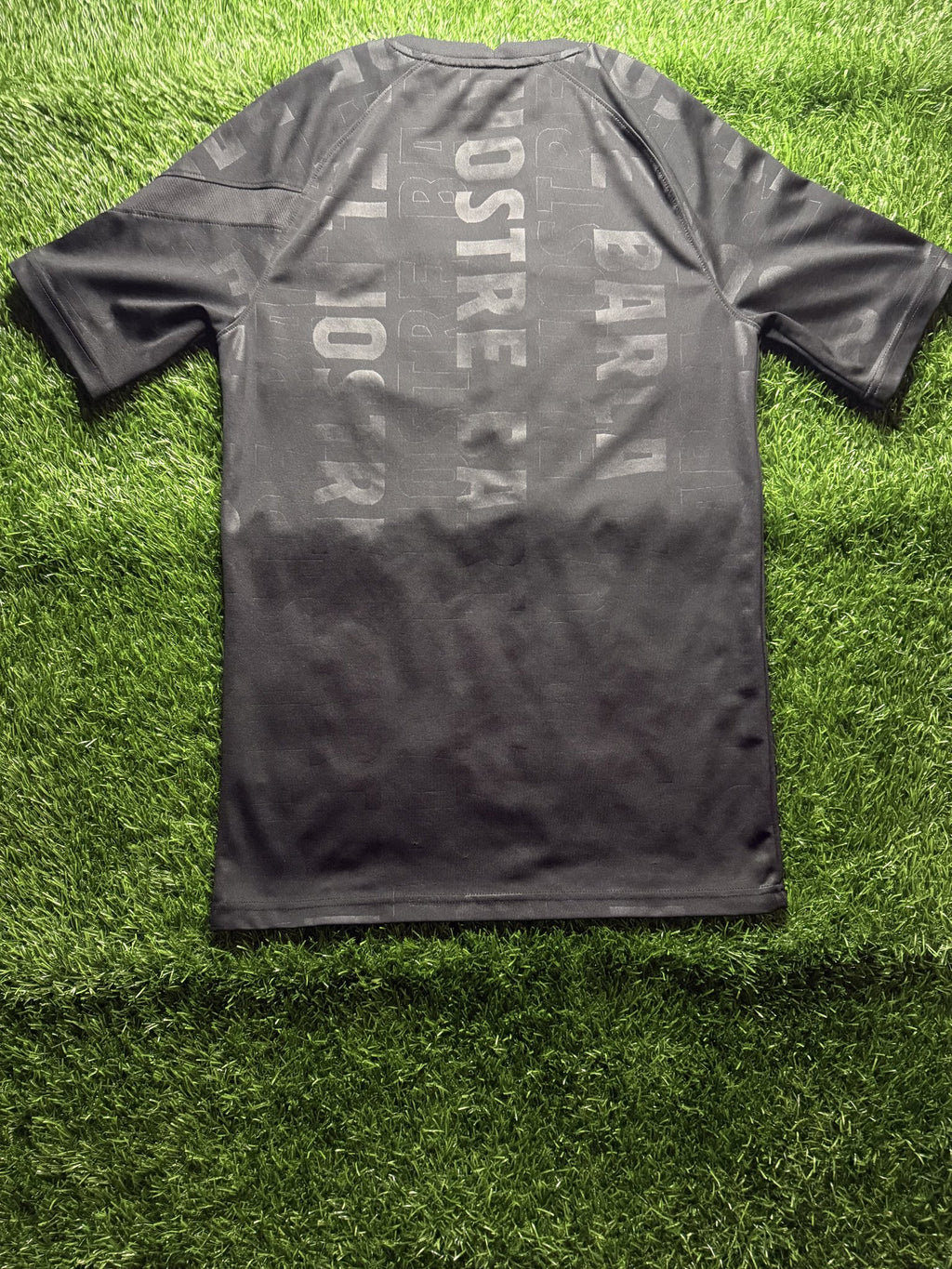 FC Barcelona Black Pre-Match Jersey (Pink Beko Logo)