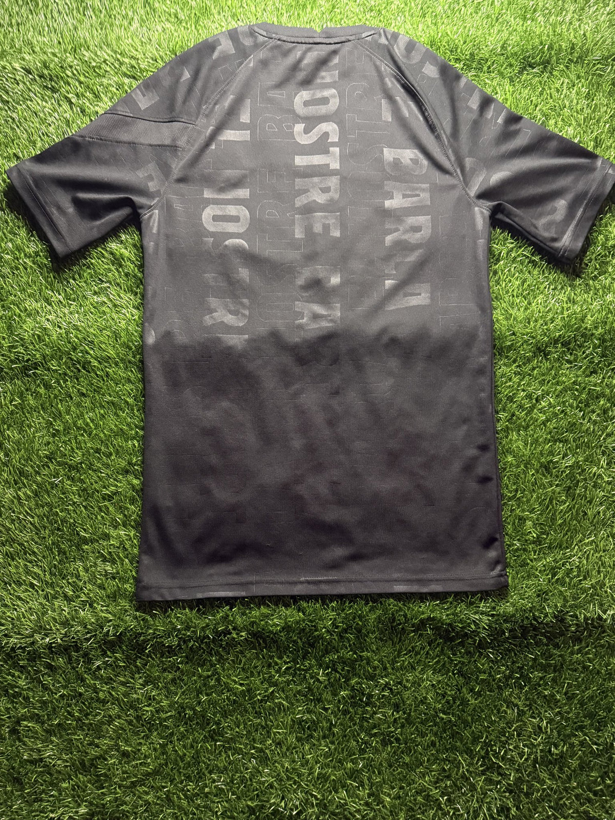 FC Barcelona Black Pre-Match Jersey (Pink Beko Logo)