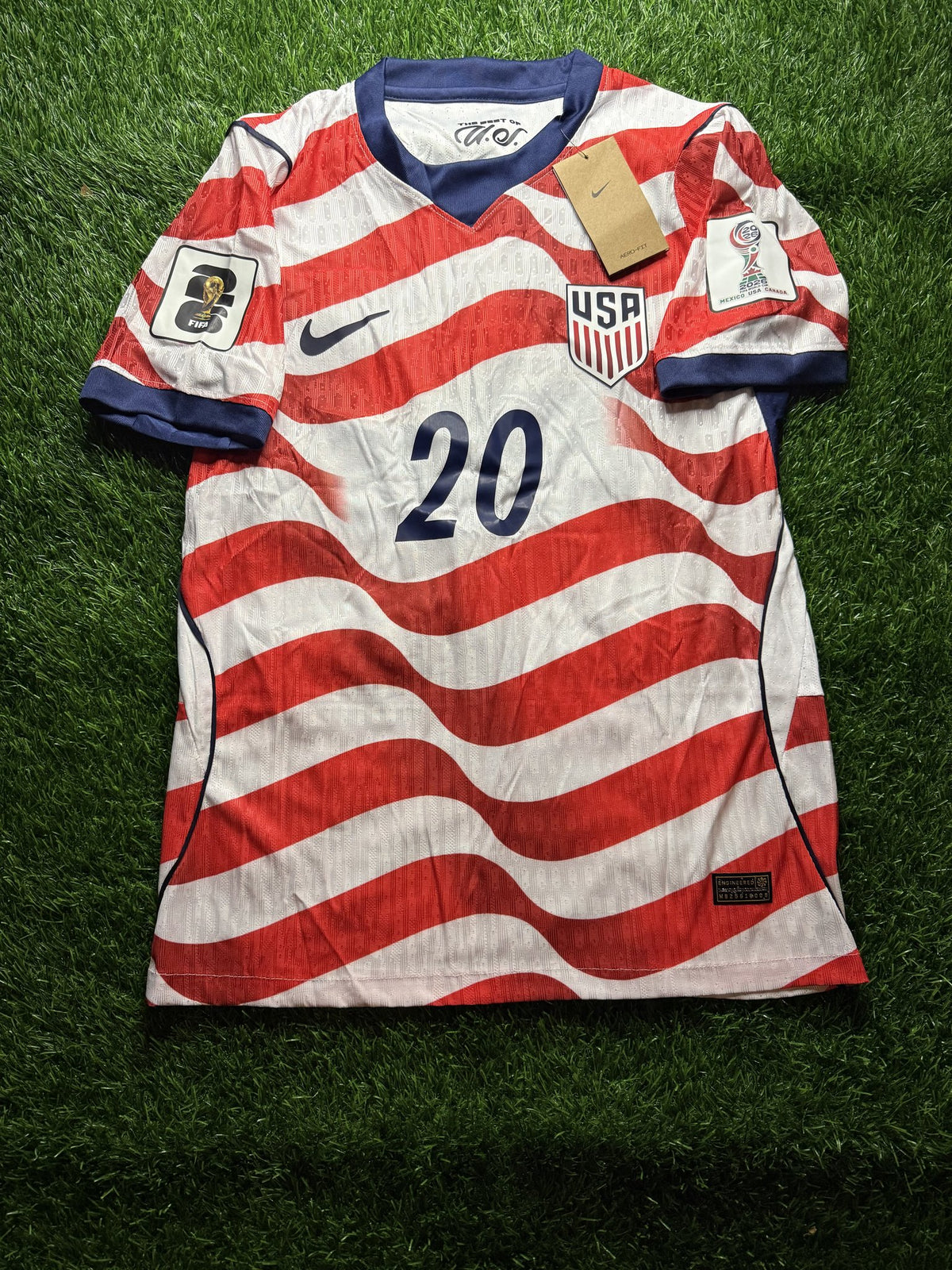 USA 2026 World Cup Home Jersey with Patches – Balogun – Player Version