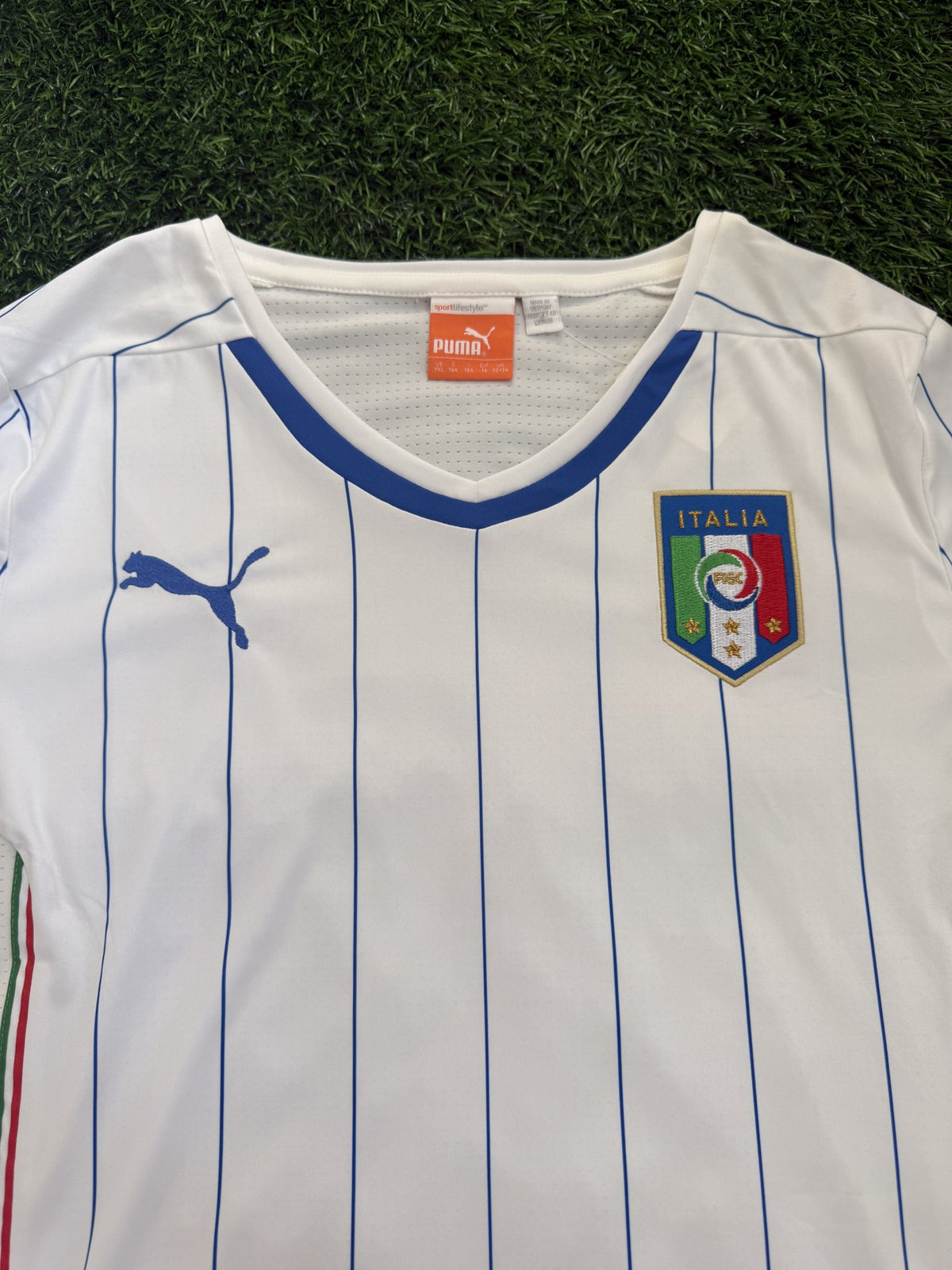 Italy Retro White Away Jersey