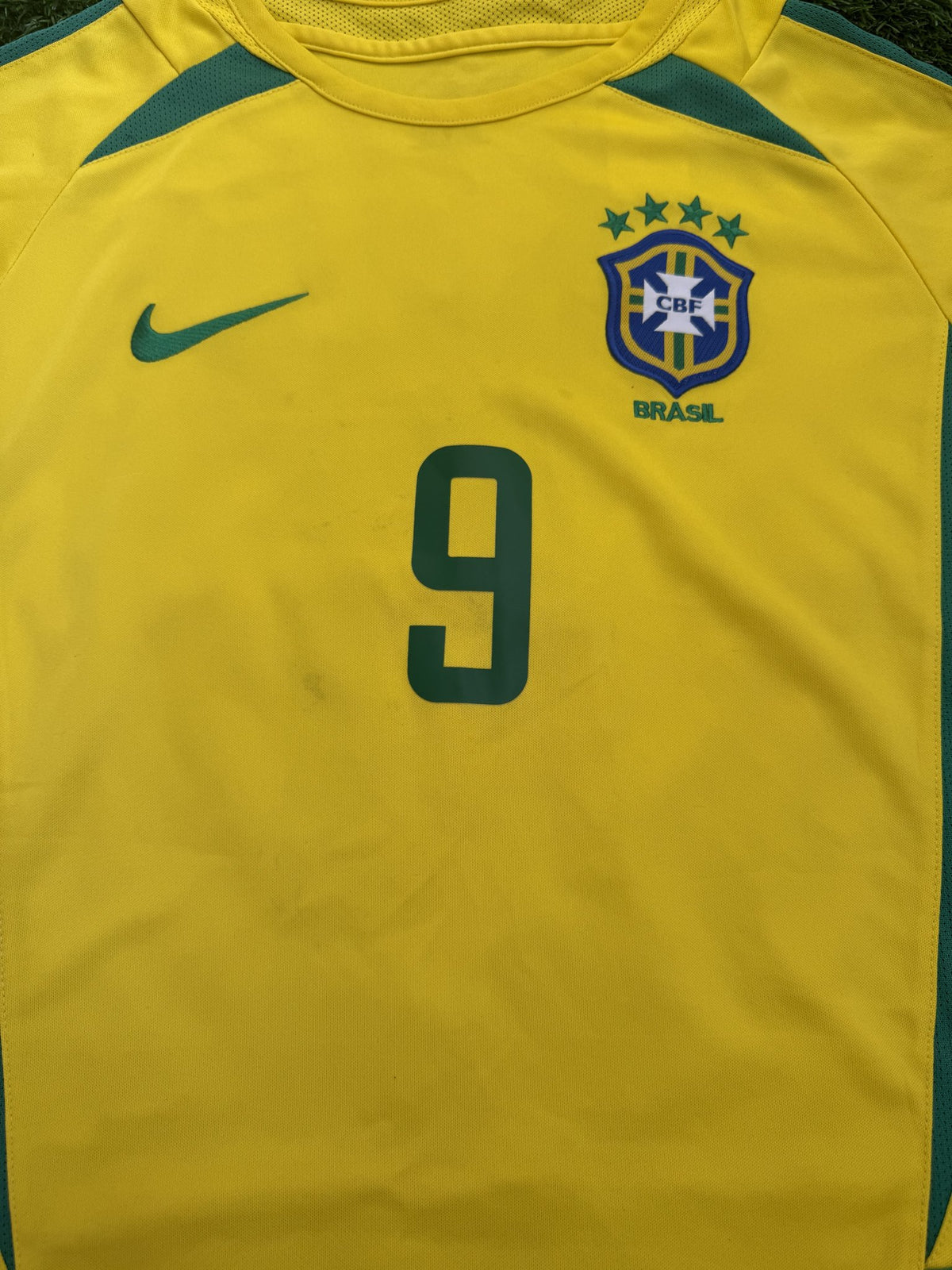Brazil 2002 World Cup Retro Home Jersey – Ronaldo #9