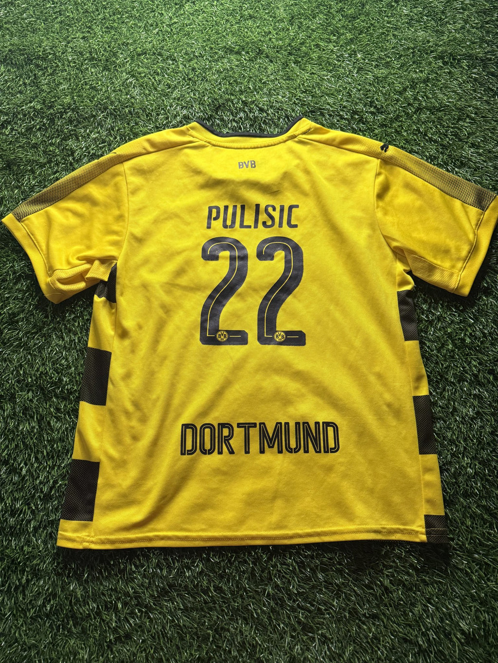 Borussia Dortmund 2017/18 Home Jersey – Pulisic #22 (Youth)
