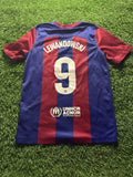 FC Barcelona 2023/24 Home Jersey – Lewandowski #9 (Youth)